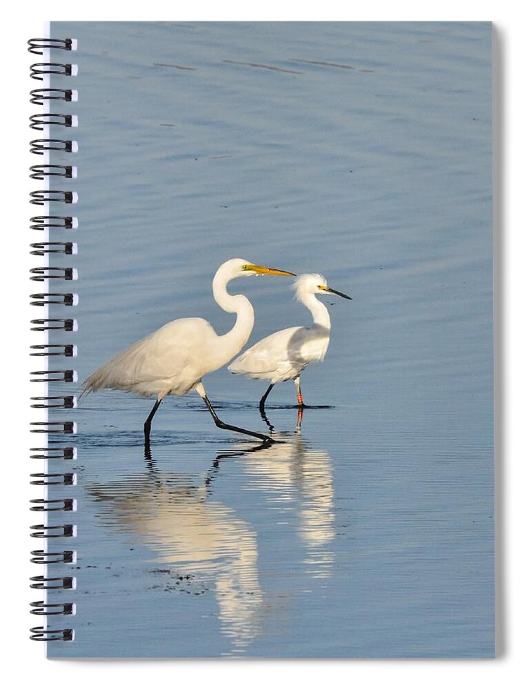  Spiral Notebook featuring the photograph Friends by Sherry Clark