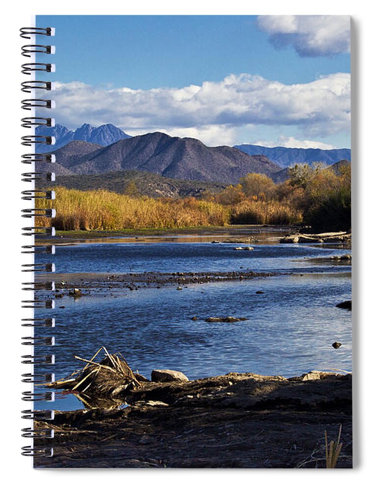 Arizona Spiral Notebook featuring the photograph From the Salt by Kathy McClure