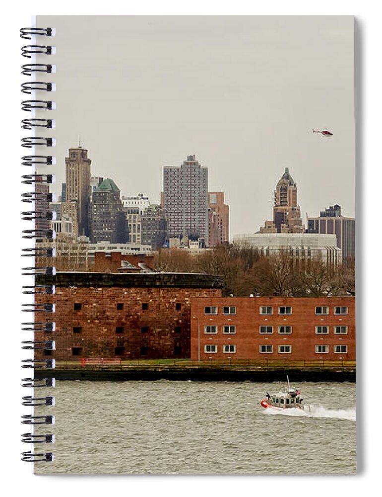 Ny Spiral Notebook featuring the photograph From the sky and from water. by Elena Perelman