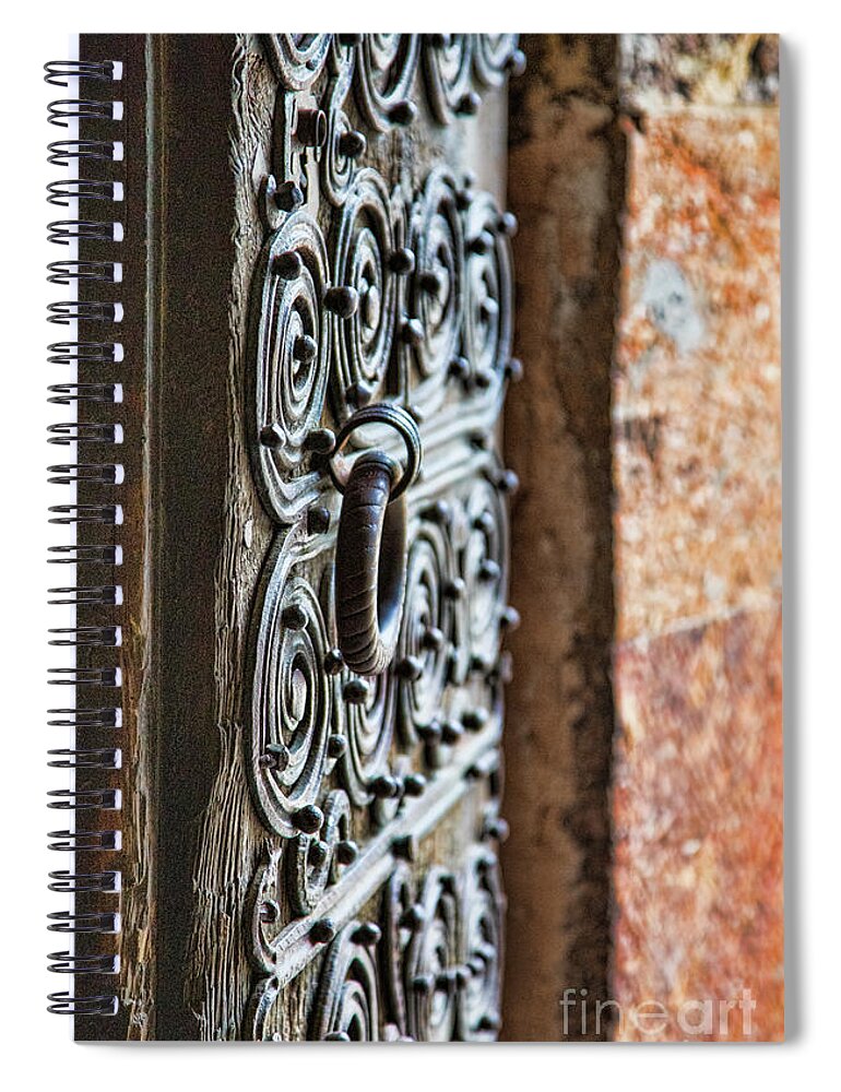 France Spiral Notebook featuring the photograph Front Door Church France by Chuck Kuhn