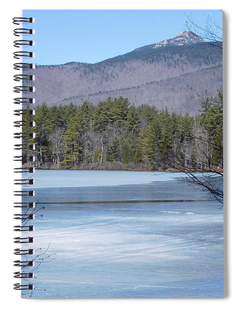 Lake Chocorua Spiral Notebook featuring the photograph Frozen Lake Chocorua by Catherine Gagne