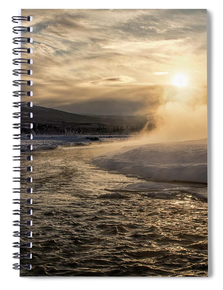 Alaska Spiral Notebook featuring the photograph Frozen Mist by Fred Denner