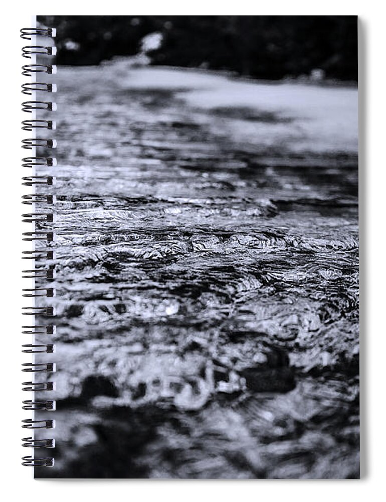 Seasonal Spiral Notebook featuring the photograph Frozen Water Waves by Pelo Blanco Photo