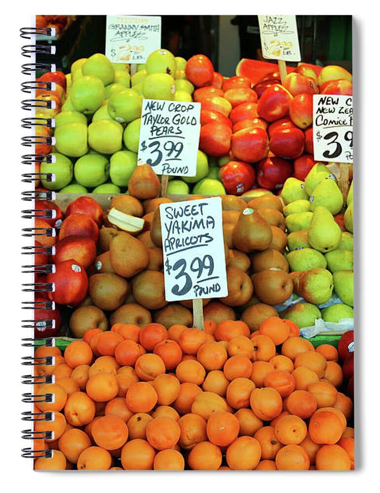 Pike Place Market Spiral Notebook featuring the photograph Fruits 2397 by Jack Schultz