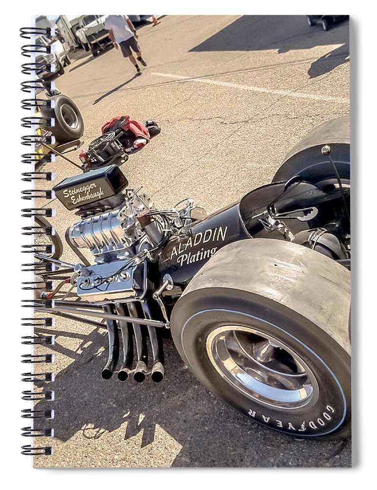 Nitro Spiral Notebook featuring the digital art Fuelers by Darrell Foster