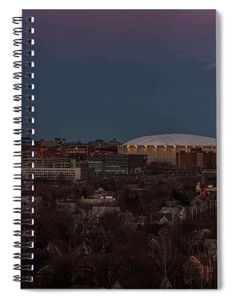 Syracuse Spiral Notebook featuring the photograph Full Moon Rising by Everet Regal