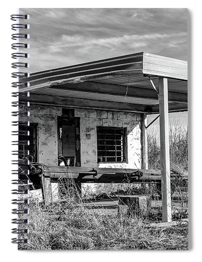 Abandoned Spiral Notebook featuring the photograph Full Service by Holly Ross