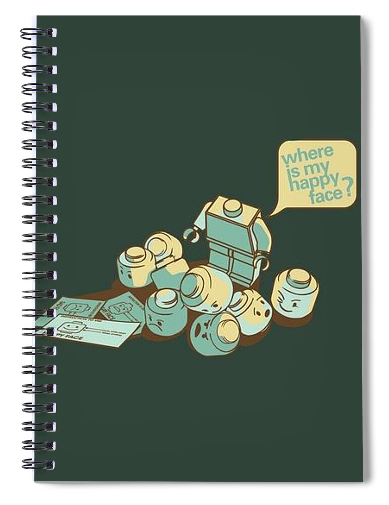 Fun Art Spiral Notebook featuring the digital art Fun Art by Maye Loeser