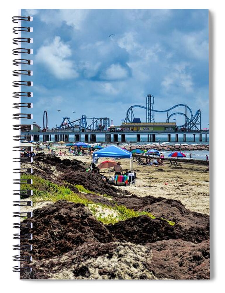Landscape Spiral Notebook featuring the photograph Fun on the Beach by Diana Mary Sharpton