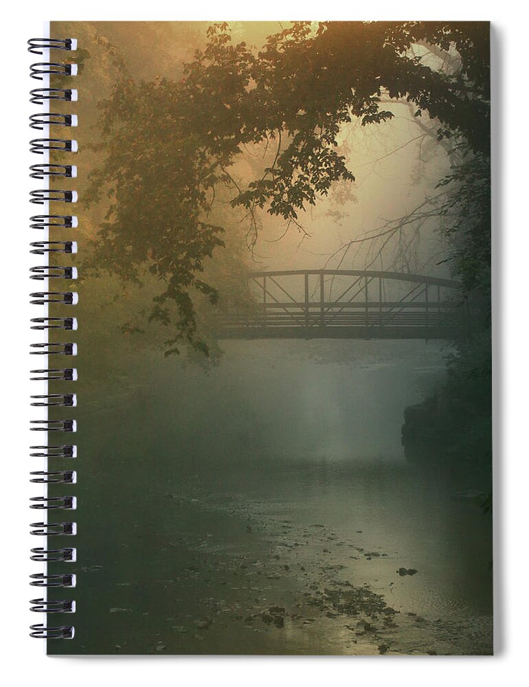  Spiral Notebook featuring the photograph Furnace Run - Square by Rob Blair