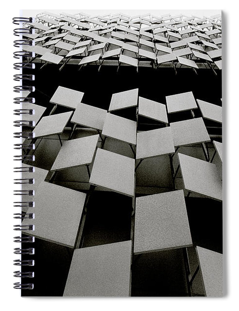 Minimalism Spiral Notebook featuring the photograph Futuristic France by Shaun Higson