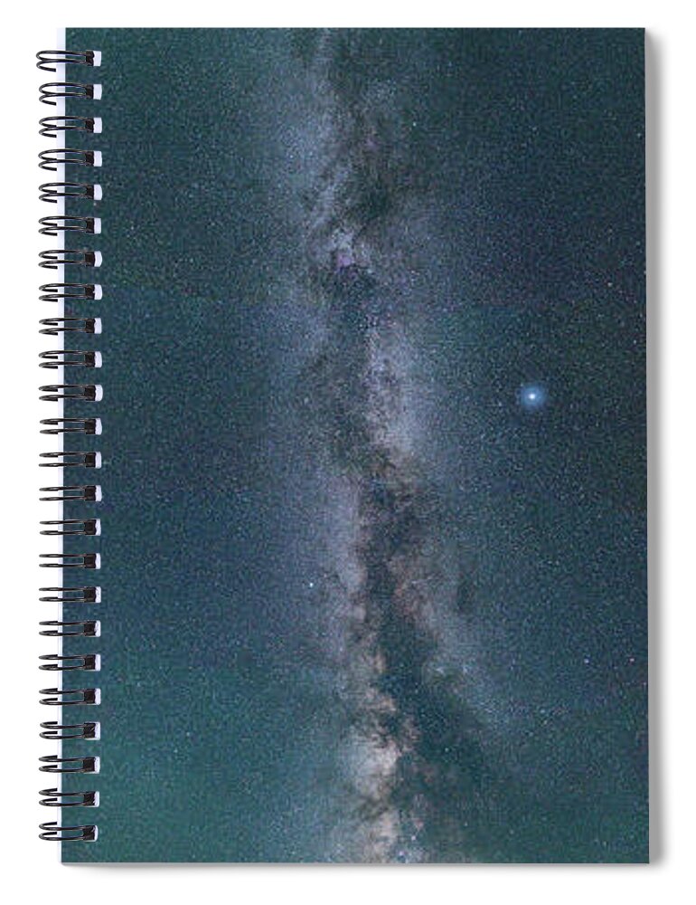 Vertorama Spiral Notebook featuring the photograph Galactic Reach by Darren White