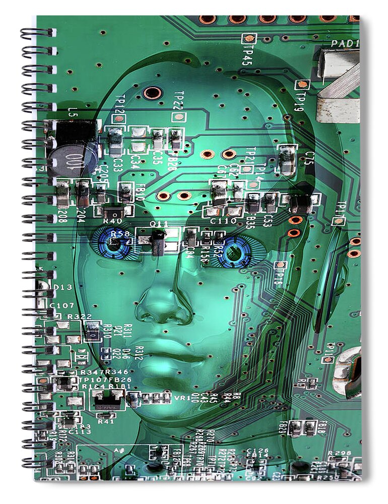 Gamer Spiral Notebook featuring the digital art Gamer by Anthony Murphy