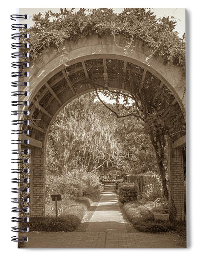 2017 Spiral Notebook featuring the photograph Garden Arch by Darrell Foster
