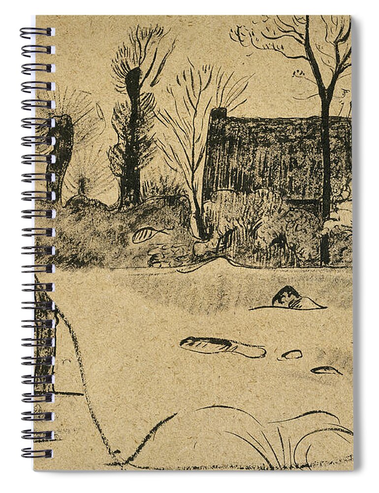 1888 Spiral Notebook featuring the photograph GAUGUIN: PONT-AVEN, c1888 by Granger