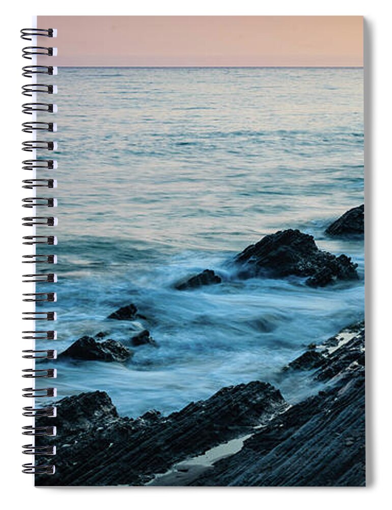 Gaviota Spiral Notebook featuring the photograph Gaviota Sunset 2 by Jeff Hubbard