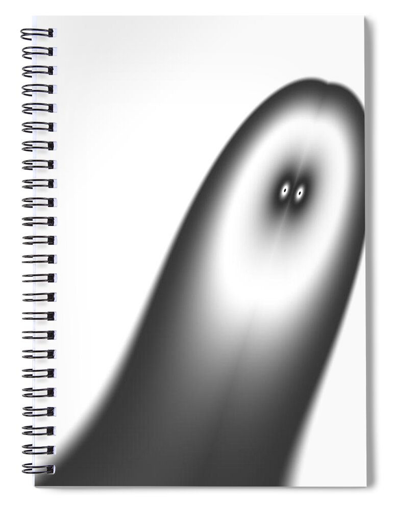 Vic Eberly Spiral Notebook featuring the digital art Gazing Into the Future by Vic Eberly