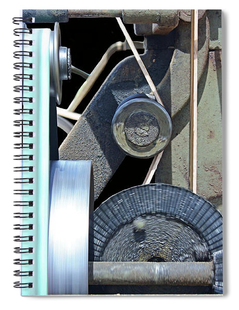Gears Spiral Notebook featuring the photograph Gears by Kristin Elmquist