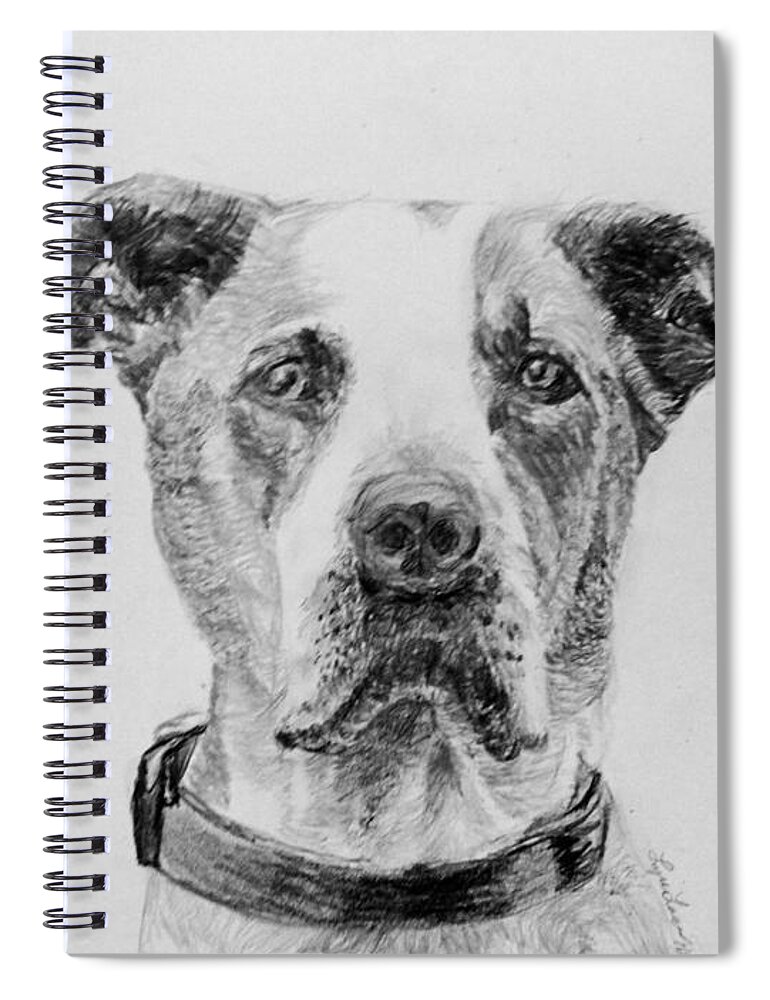 Animal Spiral Notebook featuring the drawing George by Lyric Lucas