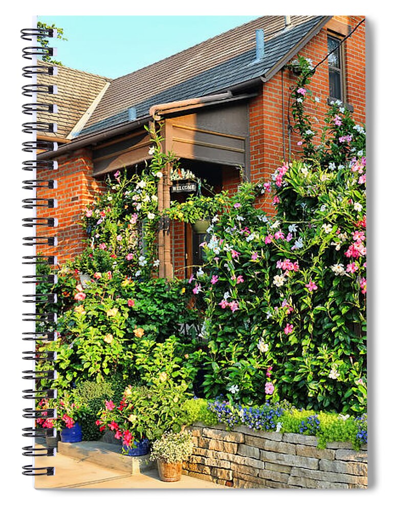 German Village Spiral Notebook featuring the photograph German Village House 7772 by Jack Schultz
