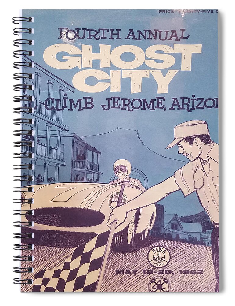 Ghost City Spiral Notebook featuring the digital art Ghost City Hill Climb by Darrell Foster