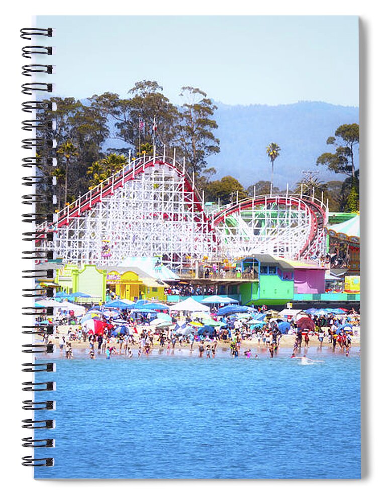 California Spiral Notebook featuring the photograph Life is Like A Rollercoaster by Marnie Patchett