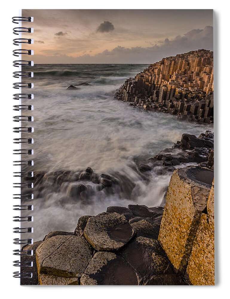 Giants Spiral Notebook featuring the photograph Giants Causeway 3 by Nigel R Bell