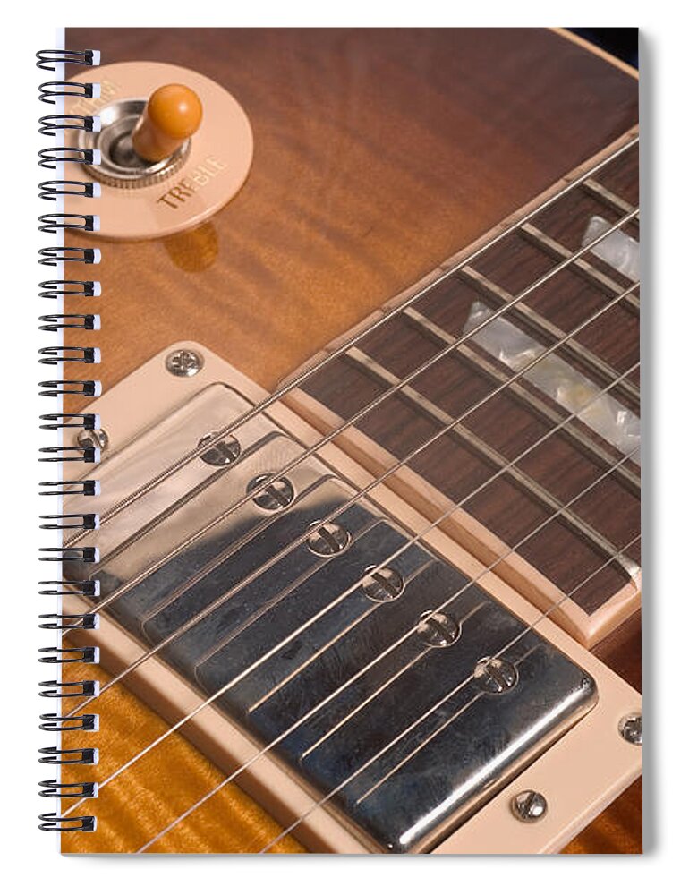 Les Paul Spiral Notebook featuring the photograph Gibson Les Paul Guitar by Gene Martin by David Smith