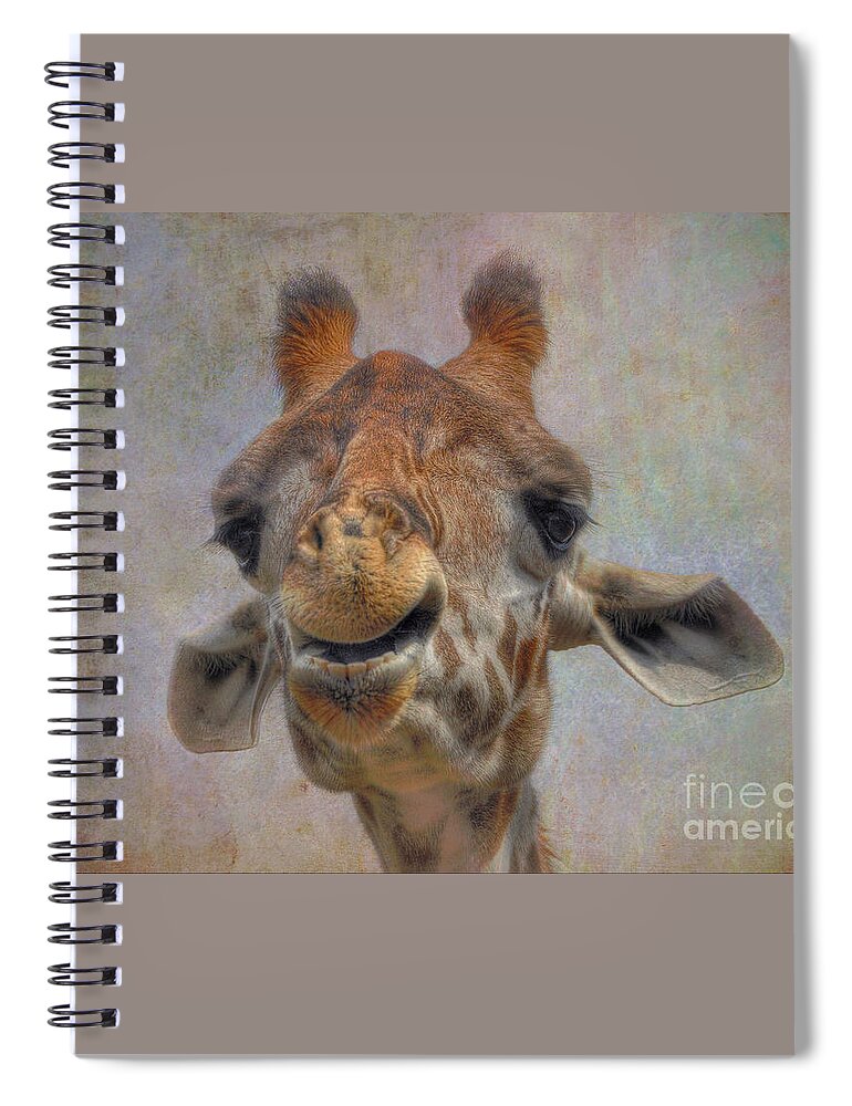 Giraffe Spiral Notebook featuring the photograph Giraffe by Savannah Gibbs
