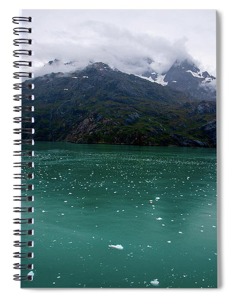 Island Spiral Notebook featuring the photograph Glacier Bay Mountain by Anthony Jones