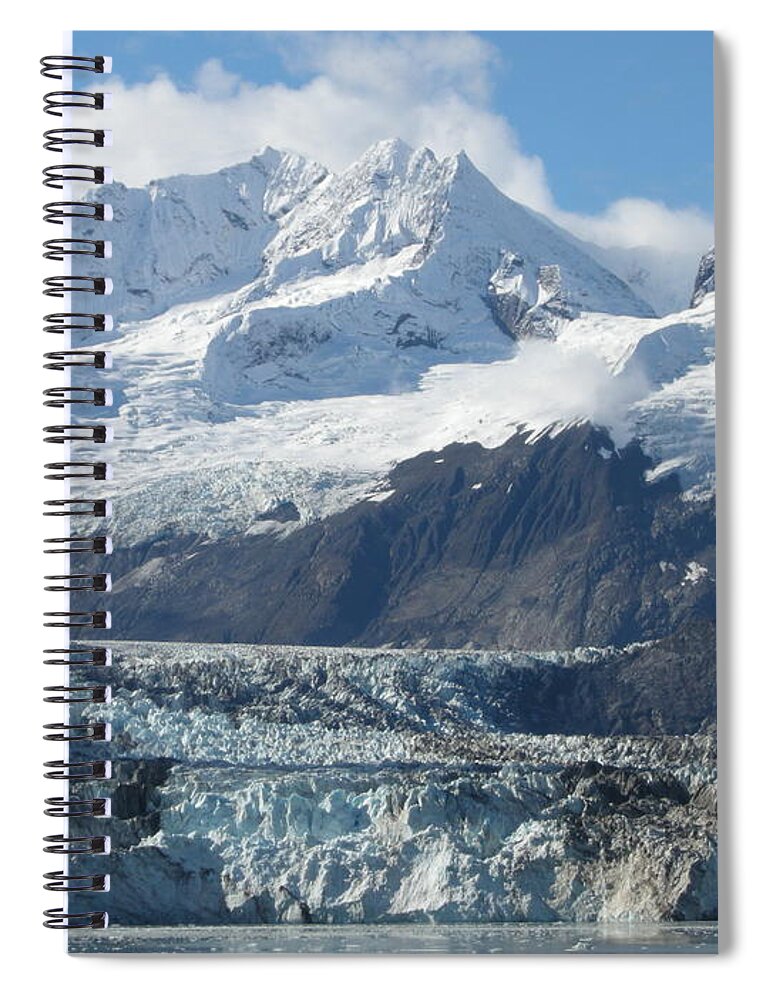 Alaska Spiral Notebook featuring the photograph Glacier Bay by Quwatha Valentine