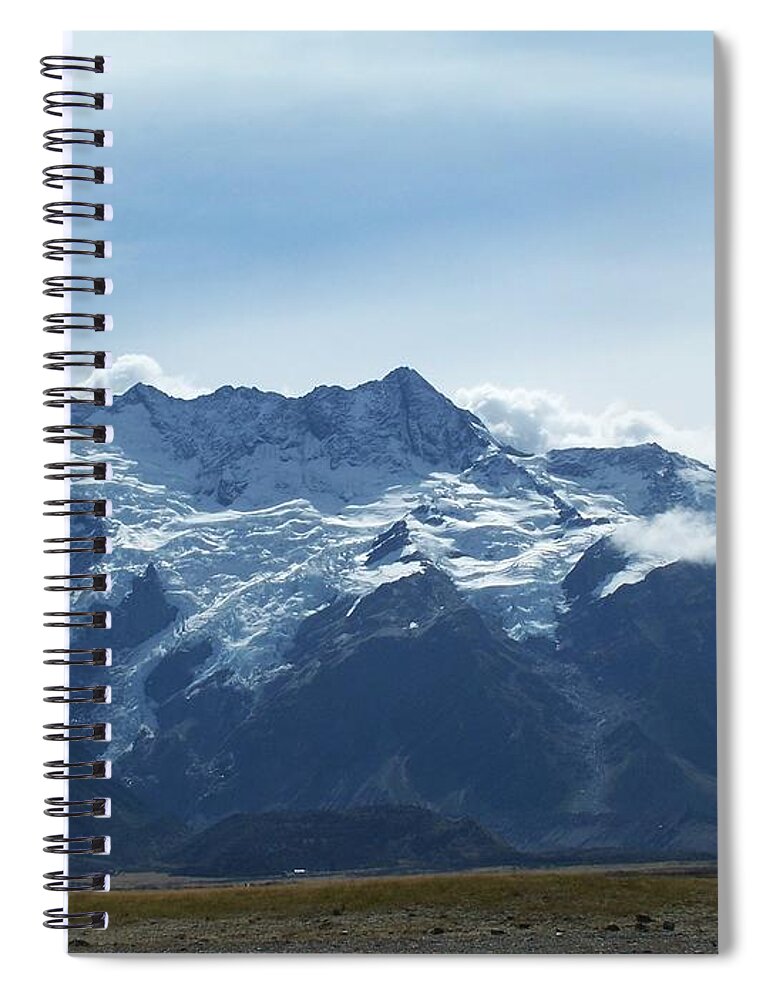 Blue Spiral Notebook featuring the photograph Glaciers by Constance Drescher