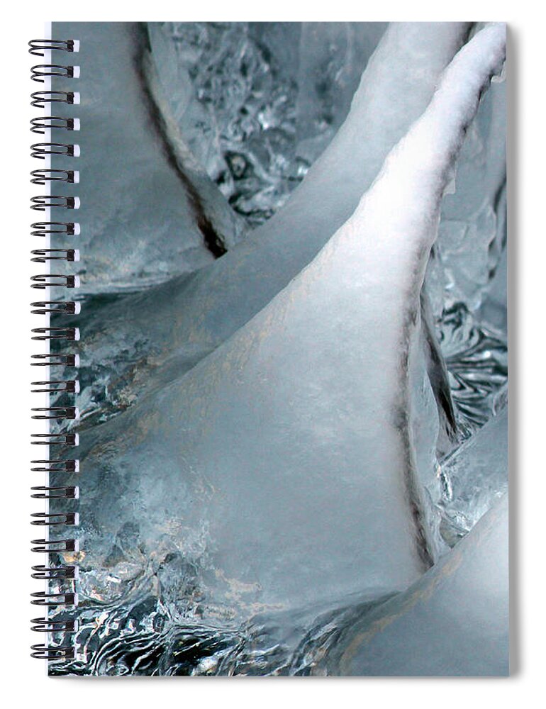 Ice Spiral Notebook featuring the photograph Glacis - Well Known Silence by Annekathrin Hansen