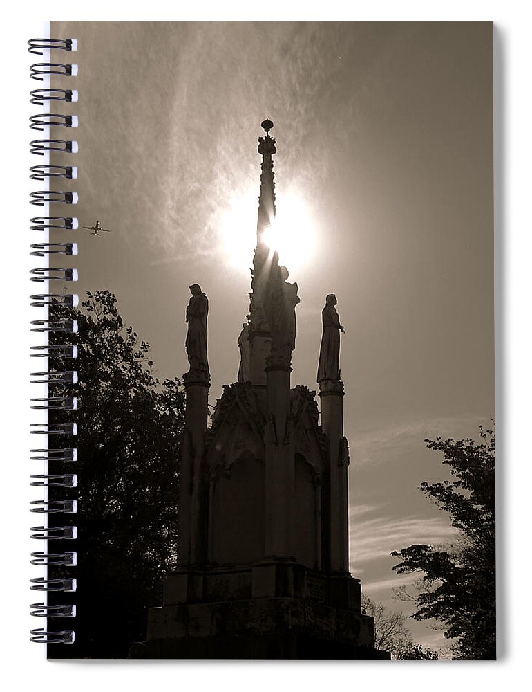 Glare Spiral Notebook featuring the photograph Glare by Dark Whimsy