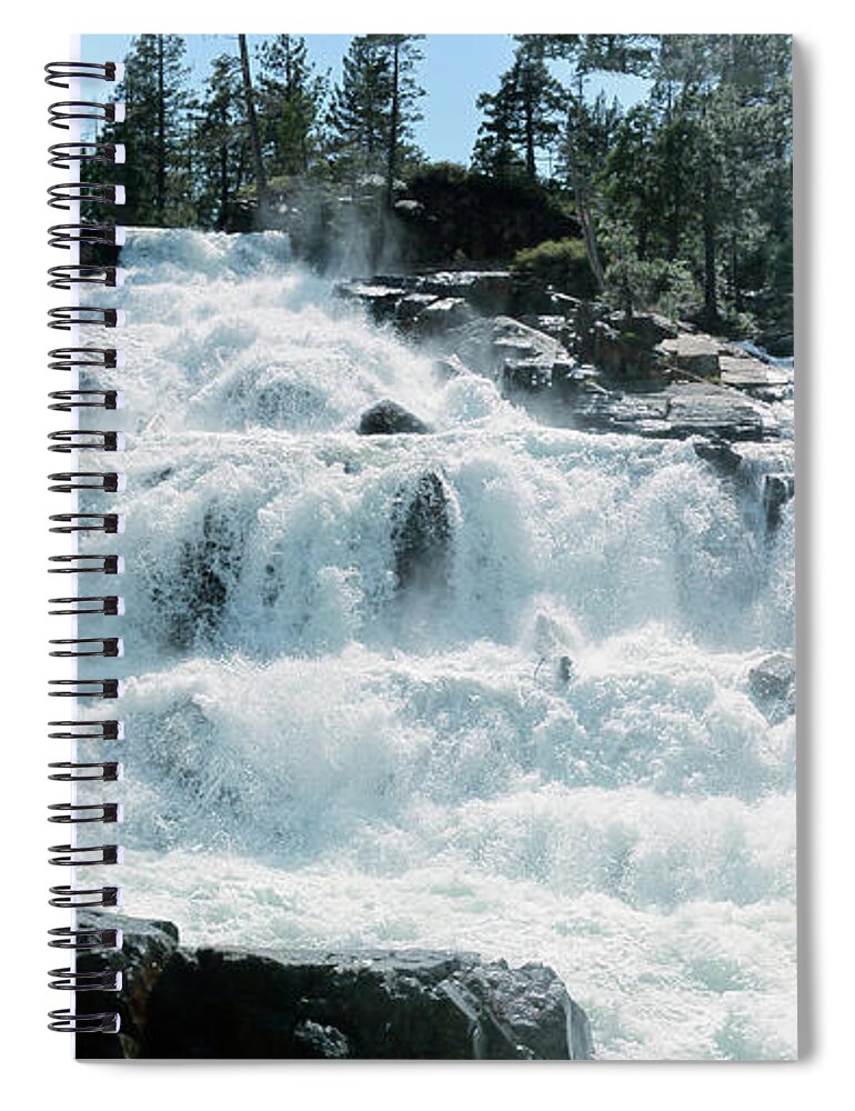 Glen Alpine Falls Spiral Notebook featuring the photograph Glen Alpine Falls Mist by Joe Lach