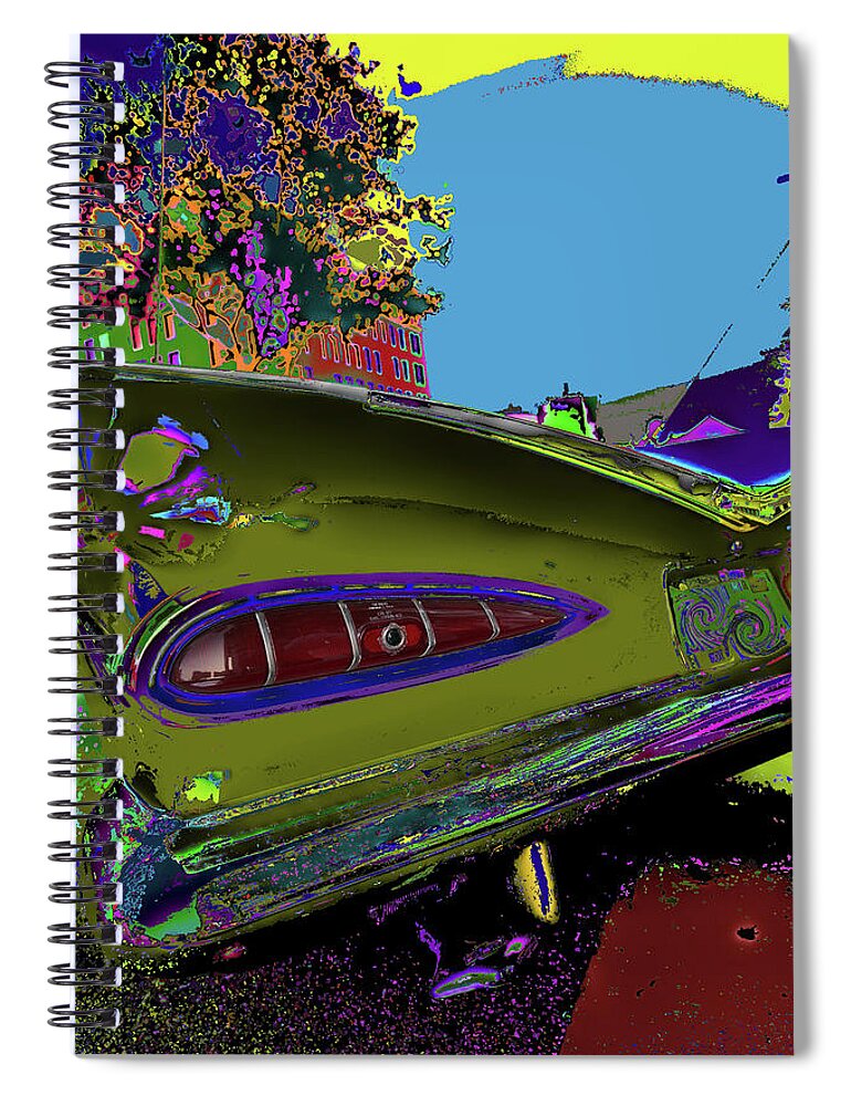 Kenneth James Spiral Notebook featuring the photograph Glendale Car Showed by Kenneth James