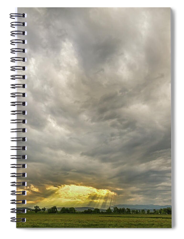 Scenic Spiral Notebook featuring the photograph Glimmer Of Hope by James BO Insogna