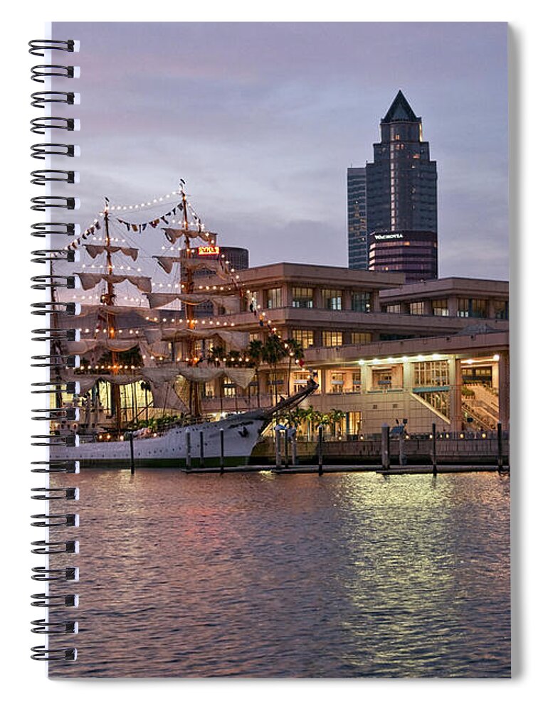 Arc Gloria Spiral Notebook featuring the photograph Gloria Visiting Tampa by Steven Sparks