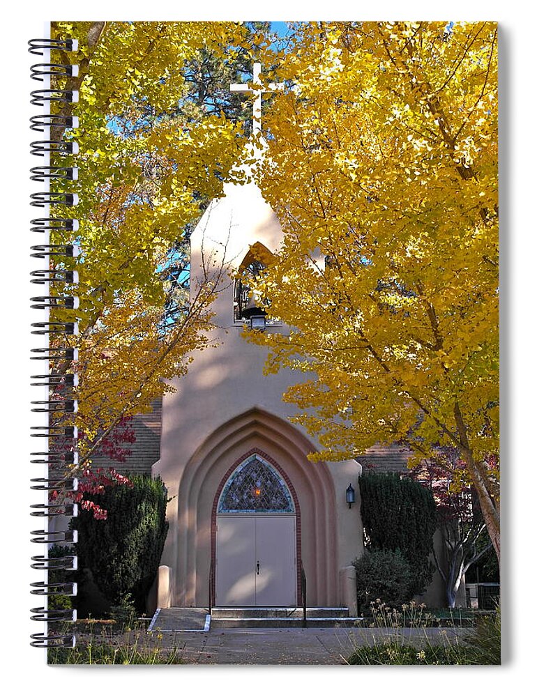 Church Spiral Notebook featuring the photograph Glorious Golden Church of Paradise by Michele Myers