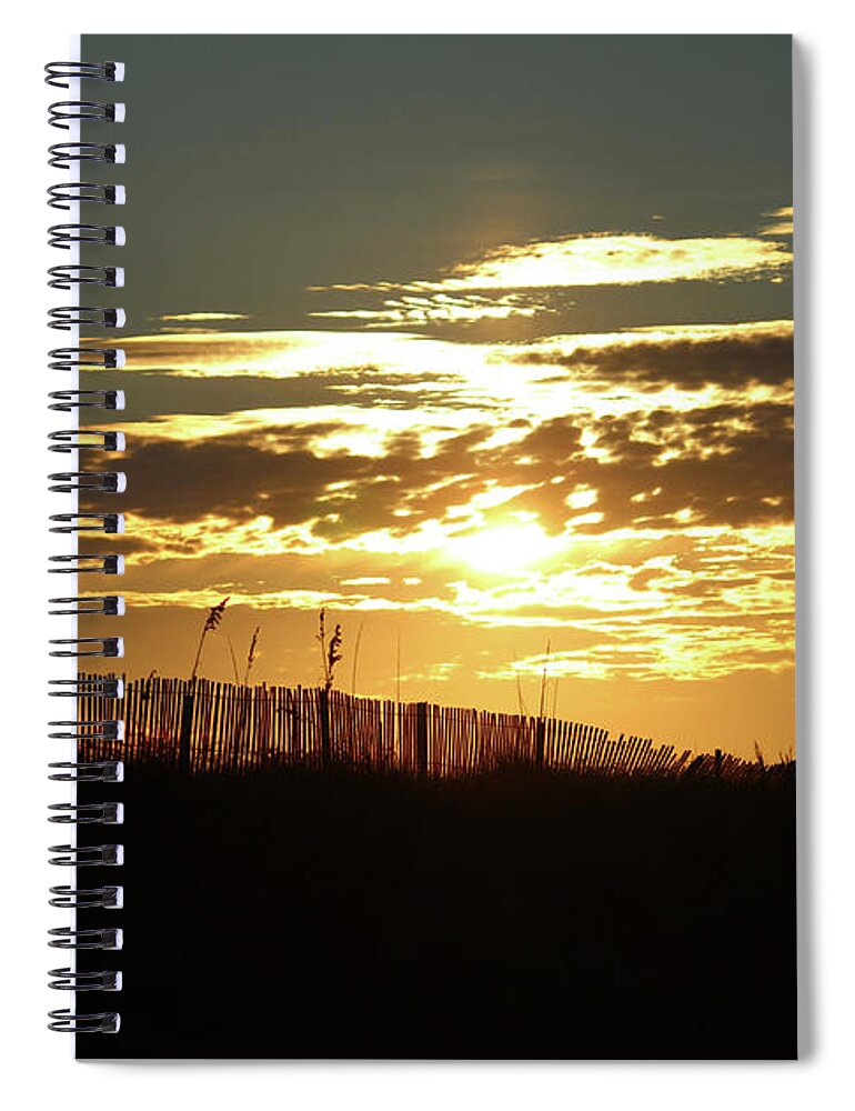 Ocean Spiral Notebook featuring the photograph Glorious Sunset by Cynthia Guinn