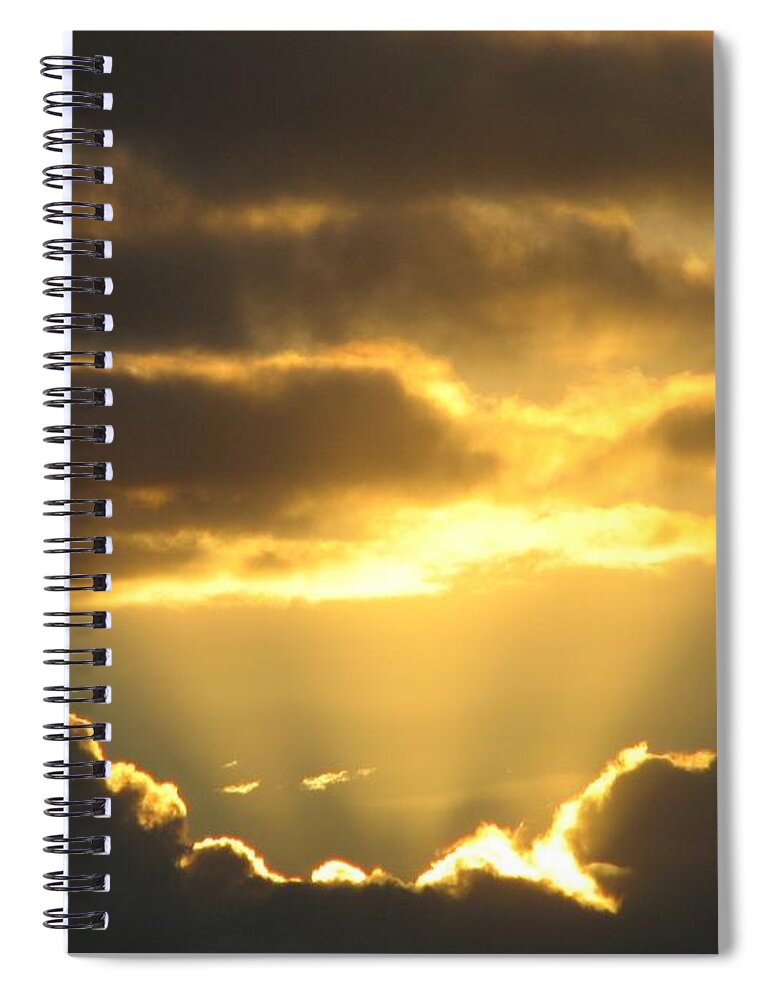  Spiral Notebook featuring the photograph Glory by Chris Dunn