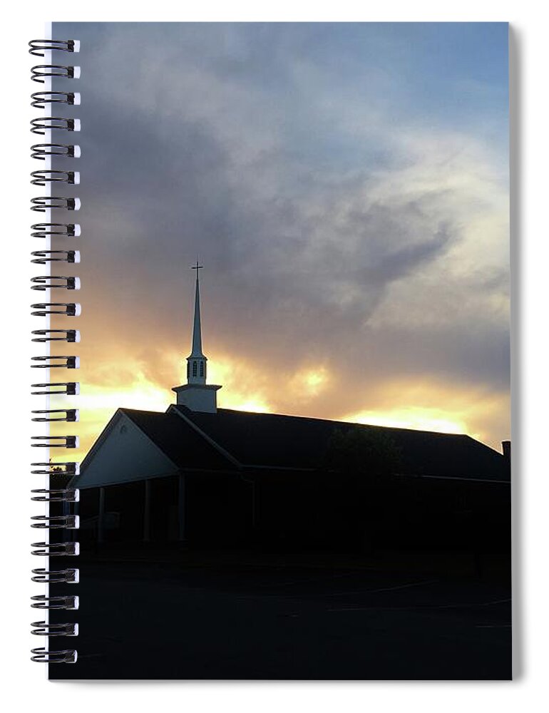 God Spiral Notebook featuring the photograph Glory To God Sunset by Matthew Seufer