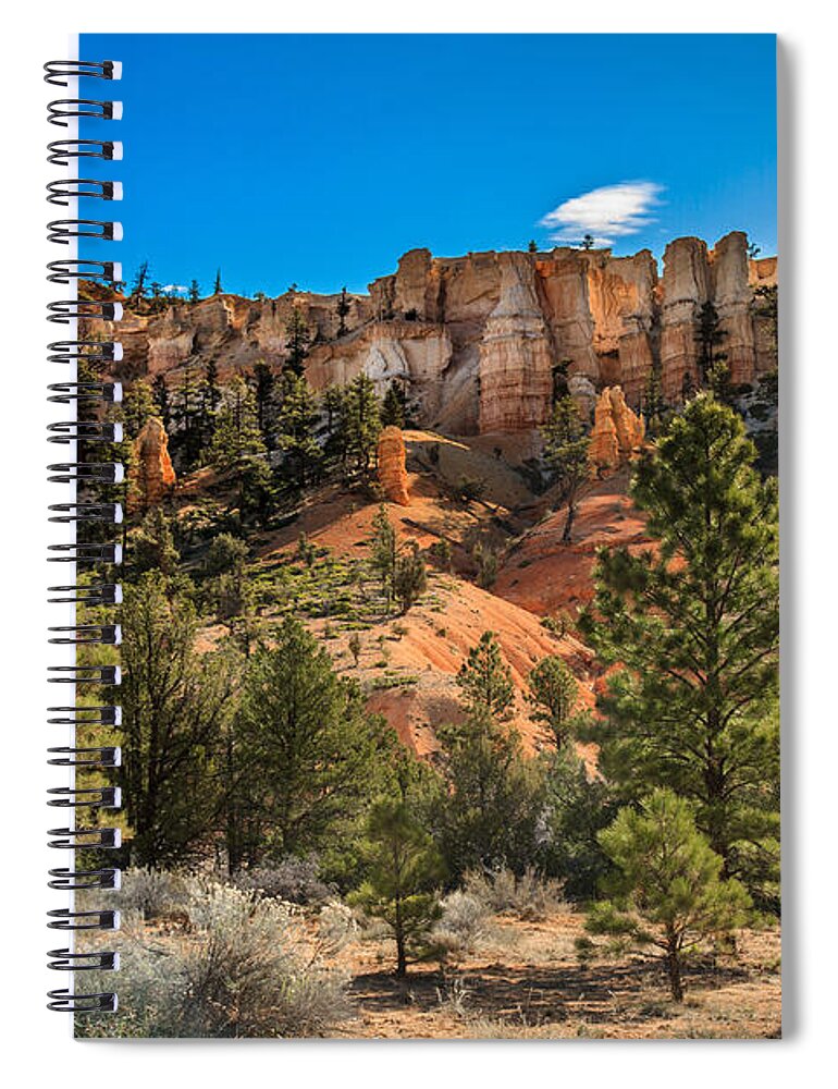 Cave Spiral Notebook featuring the photograph Glowing Sandstone by Robert Bales