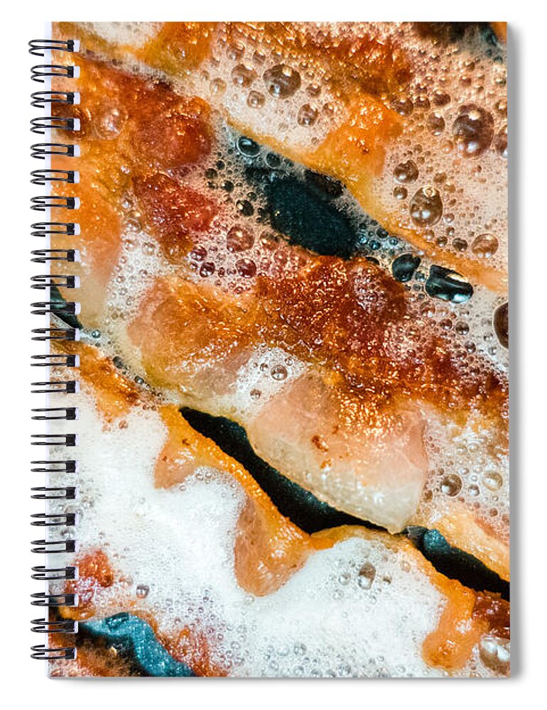 Bacon Spiral Notebook featuring the photograph Gluten Free Bacon by SR Green
