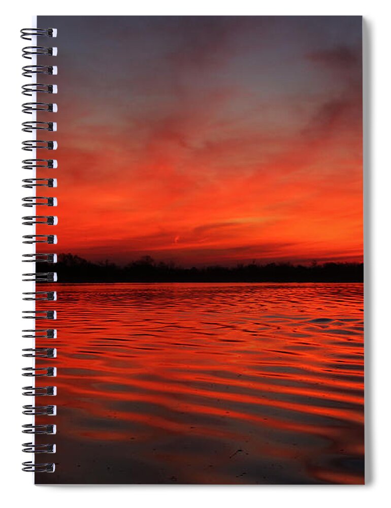 Sunrise Spiral Notebook featuring the photograph God's Canvas by Judy Vincent