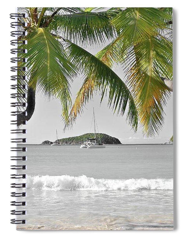St. Spiral Notebook featuring the photograph Going Green to Save Paradise by Frozen in Time Fine Art Photography