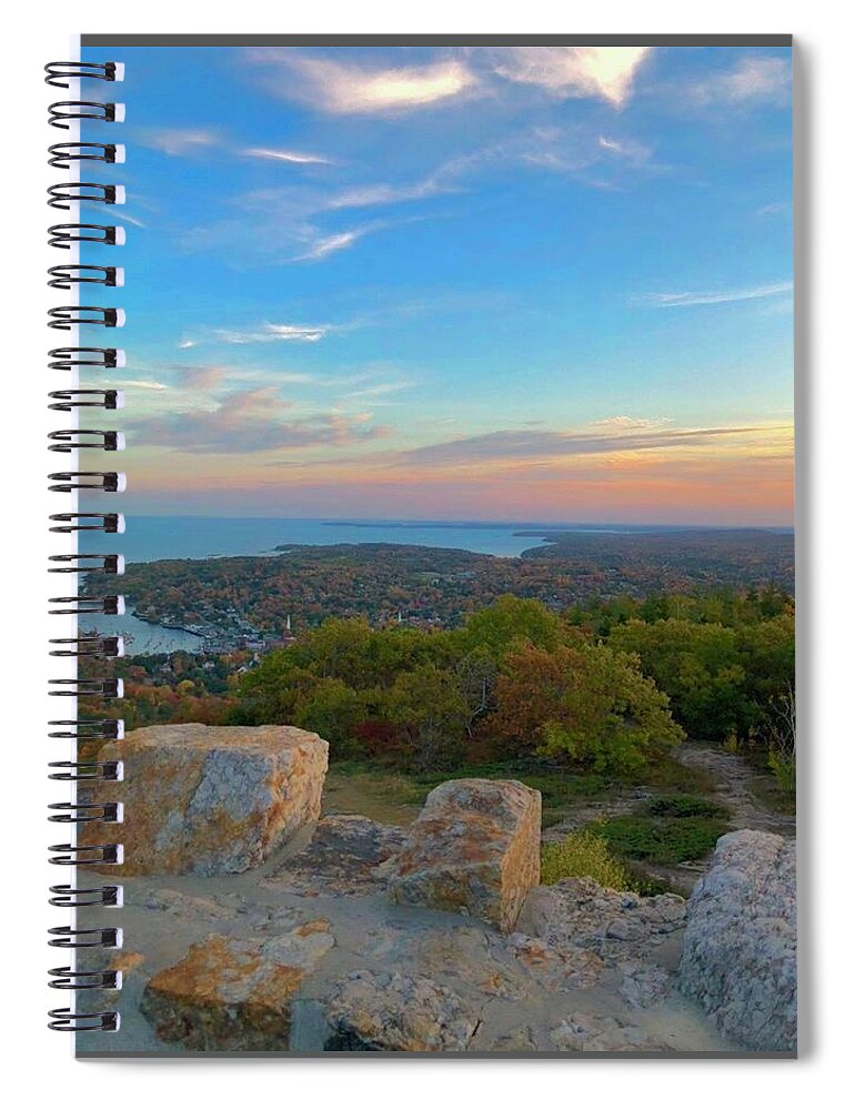 Landscape Spiral Notebook featuring the photograph Golden Hour Foliage by Lisa Pearlman
