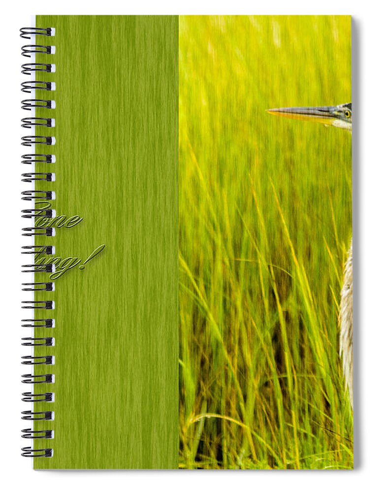 Greeting Card Spiral Notebook featuring the photograph Gone Birding by Leticia Latocki