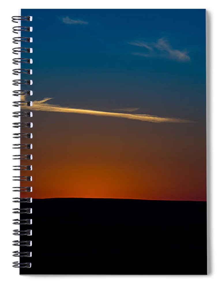 Sunset Spiral Notebook featuring the photograph Gone but not Forgotten by Jeff Phillippi