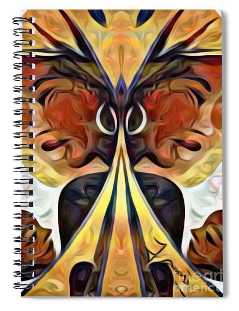 Good Foster Mothers Adopting By Fania Simon Spiral Notebook featuring the mixed media Good Foster Mothers Adopting by Fania Simon